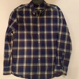 Jcrew button down blue and red